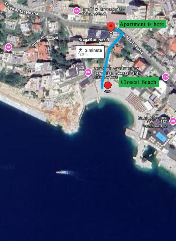 Violet Sea View Apartment Sarande Exterior photo